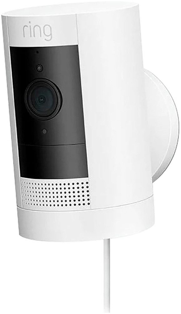 Ring Stick Up Cam Plug-in Überwachungskamera (Außenbereich)