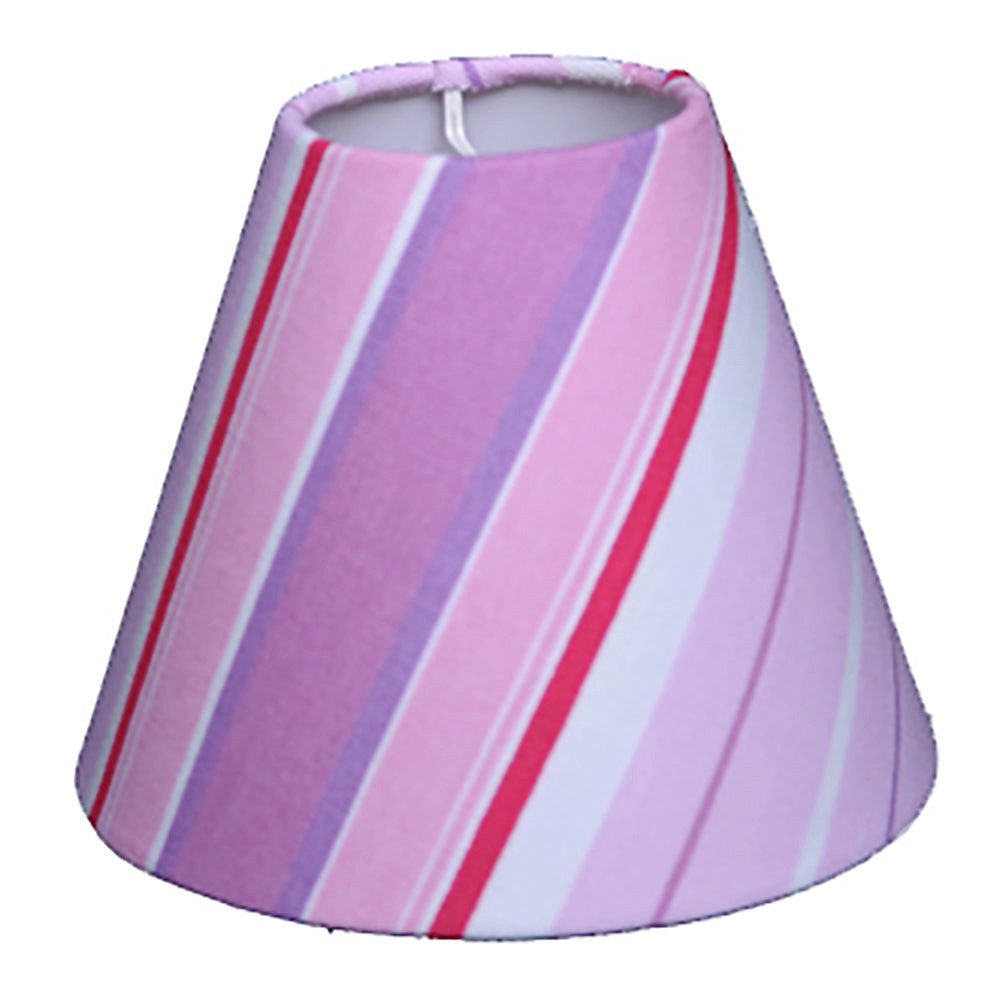 Dirk Davids Leuchten GmbH Lampenschirm Lampenschirm Aufstecker Streifen Lila Violett Rot 14-7-12cm