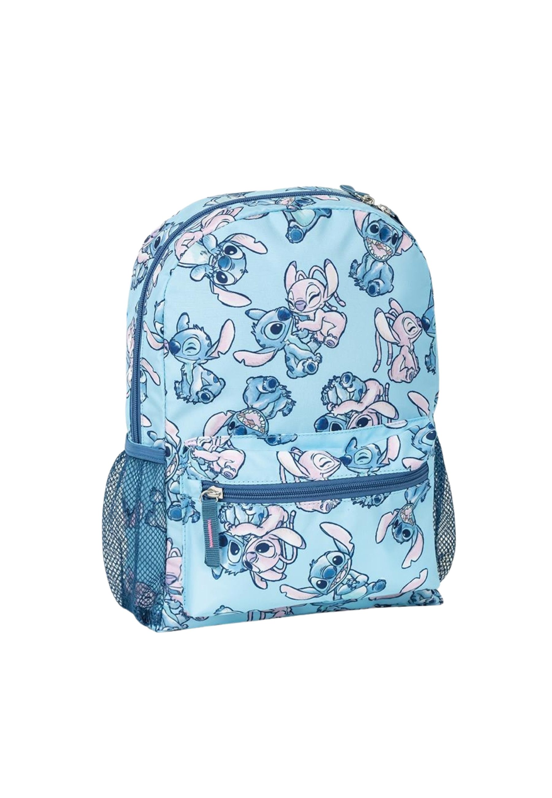 Disney Rucksack Kinder-Rucksack mit "Free Time"-Aufdruck – Stitch (Set)