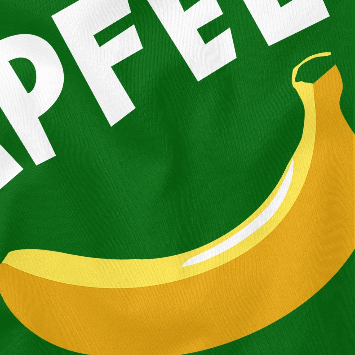 MoonWorks Print-Shirt Herren T-Shirt lustiger Spruch Apfel Fun-Shirt Aufdruck lustig Print grün Moonworks® mit Witz Banane Scherz