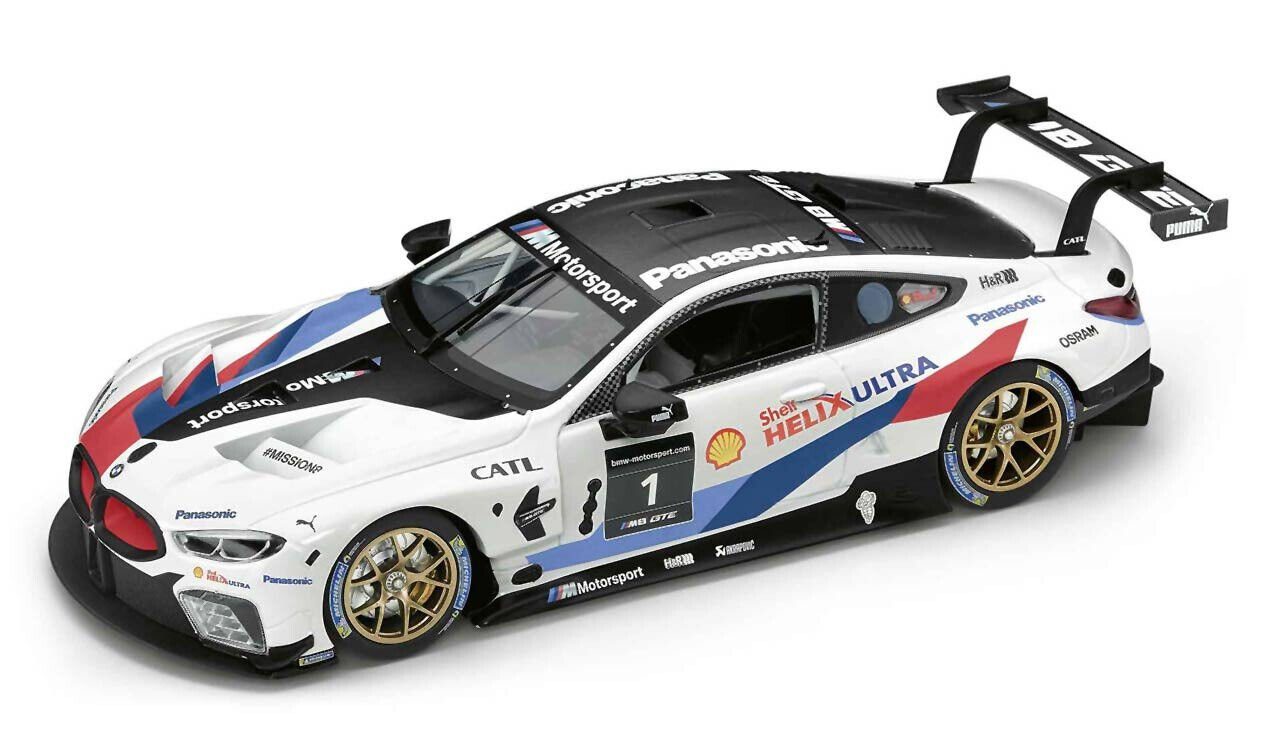 Modellauto BMW Miniatur M8 GTE 1:18 BMW Motorsport BMW 8er M8 Sammlermodell