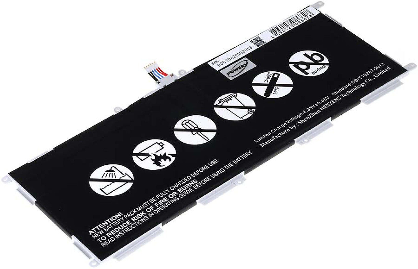 Powery Akku für Samsung SM-T531 Laptop-Akku 6000 mAh (3.8 V)
