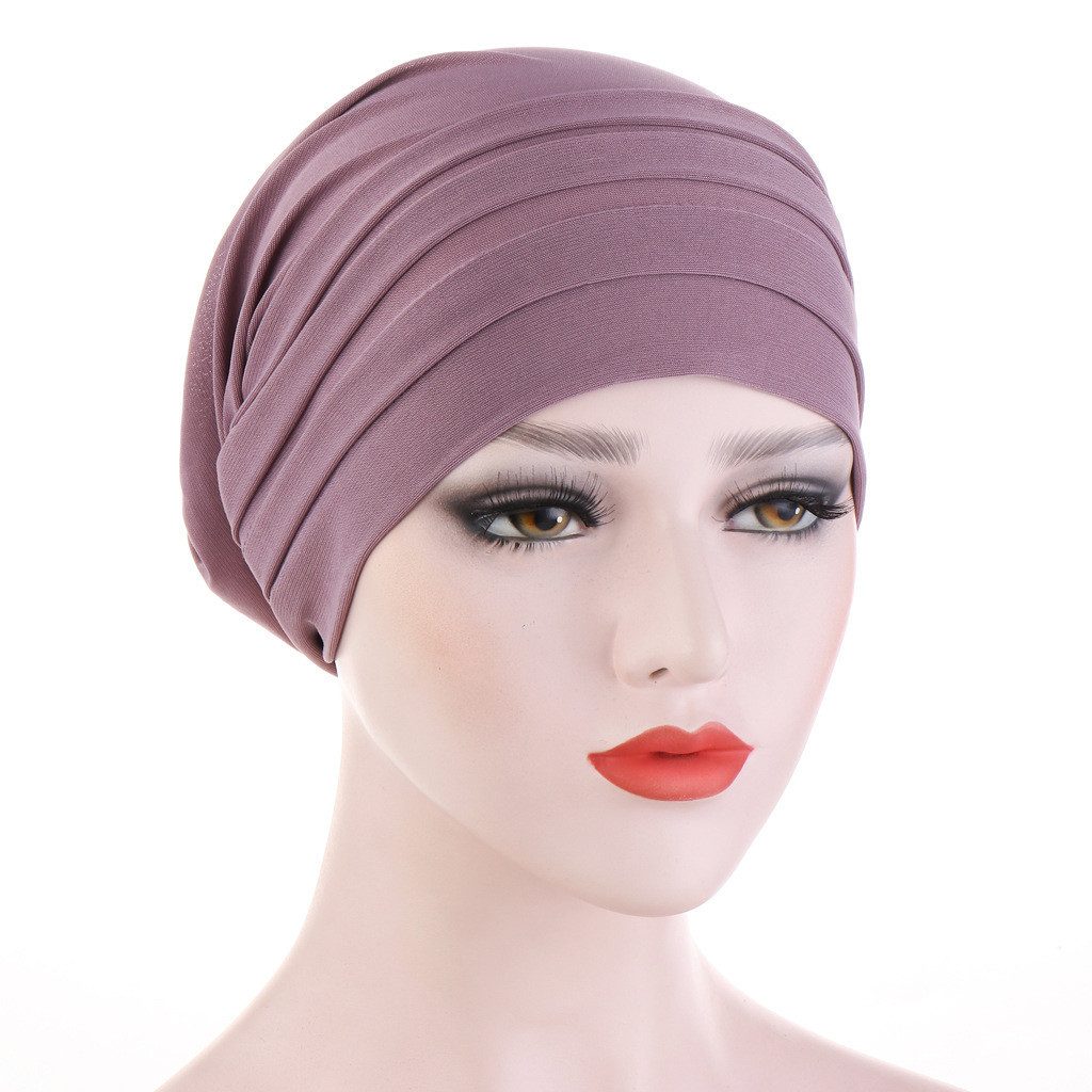 Cachito Strickmütze Haar Wrap für Damen Weich Turban Cap Stretch Jersey Kopftuch Atmungsaktiv Leichtgewicht Turban für Frauen