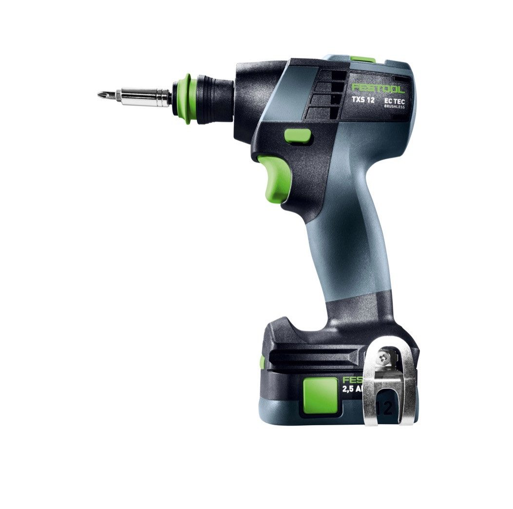 FESTOOL Akku-Schrauber TXS 12 2,5-Set Akku Bohrschrauber 12 V 30 Nm Brushless (576874)