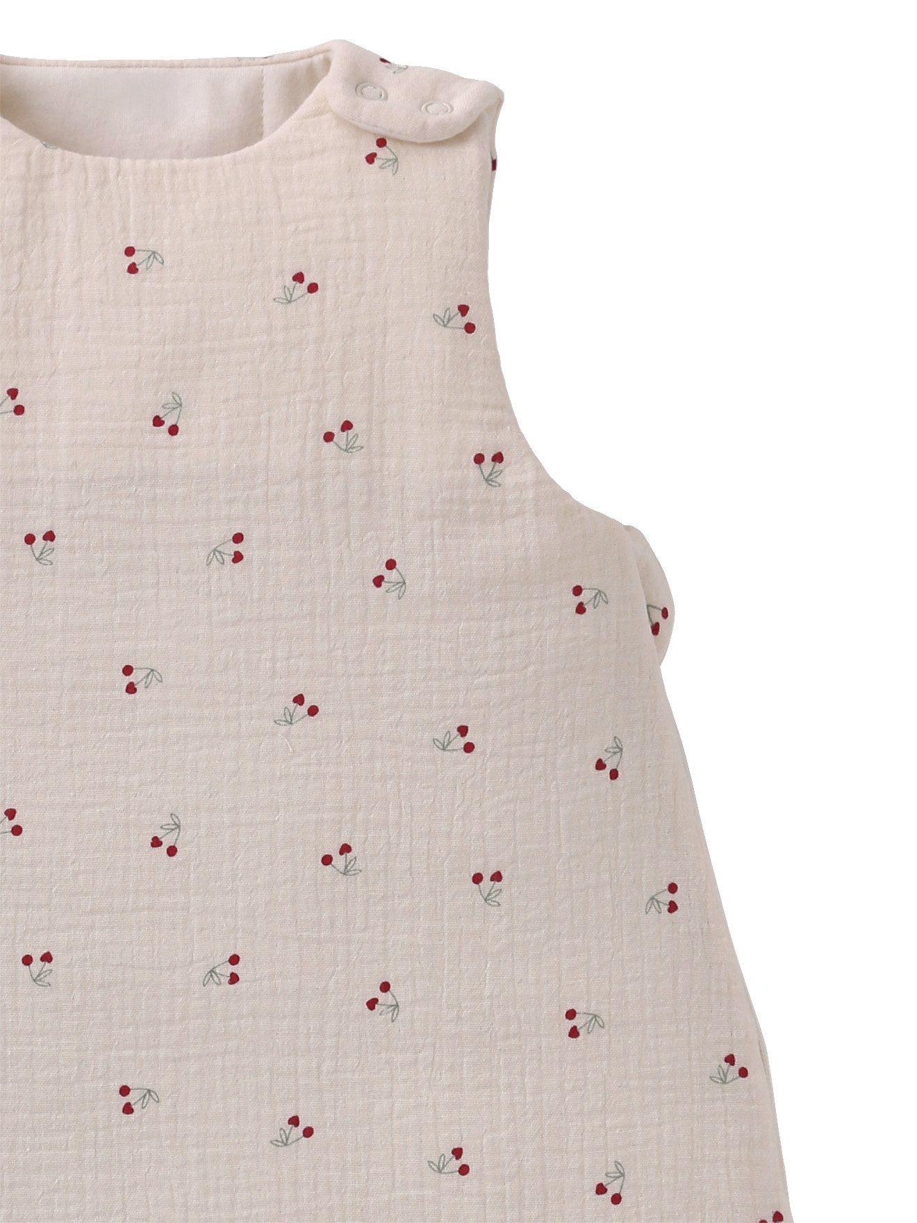 vertbaudet Babyschlafsack Ärmelloser Baby Schlafsack CHERRY, Sommerschlafsack, 2,5 TOG