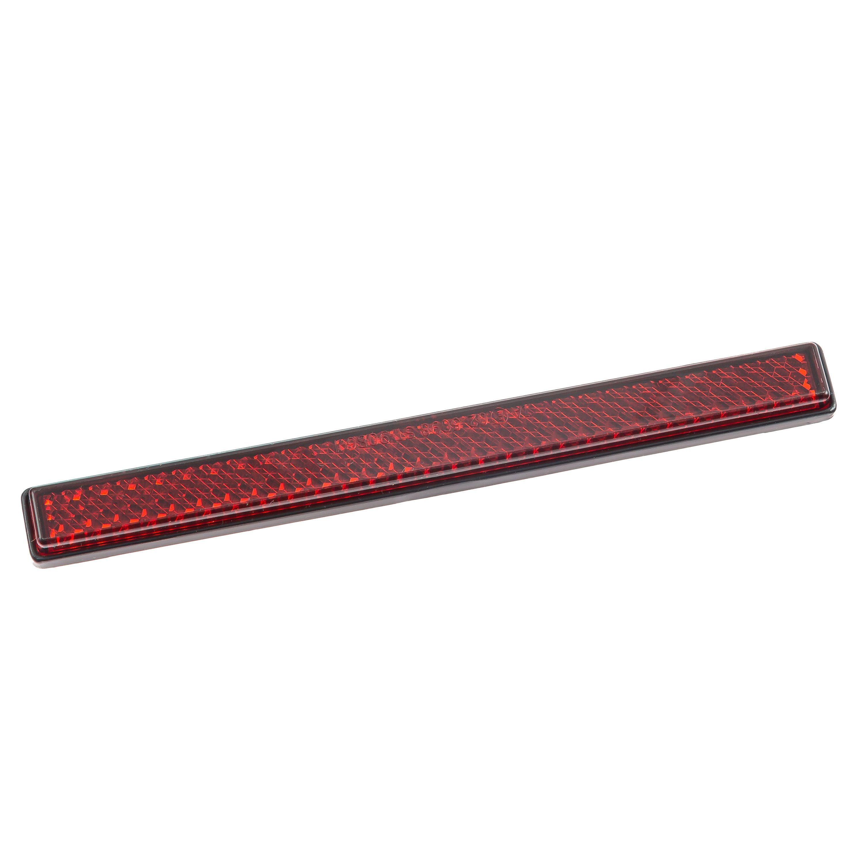 ZIEGER Katzenauge Rückstrahler "Line" rot 123 x 12.5 selbstklebend E-geprüft