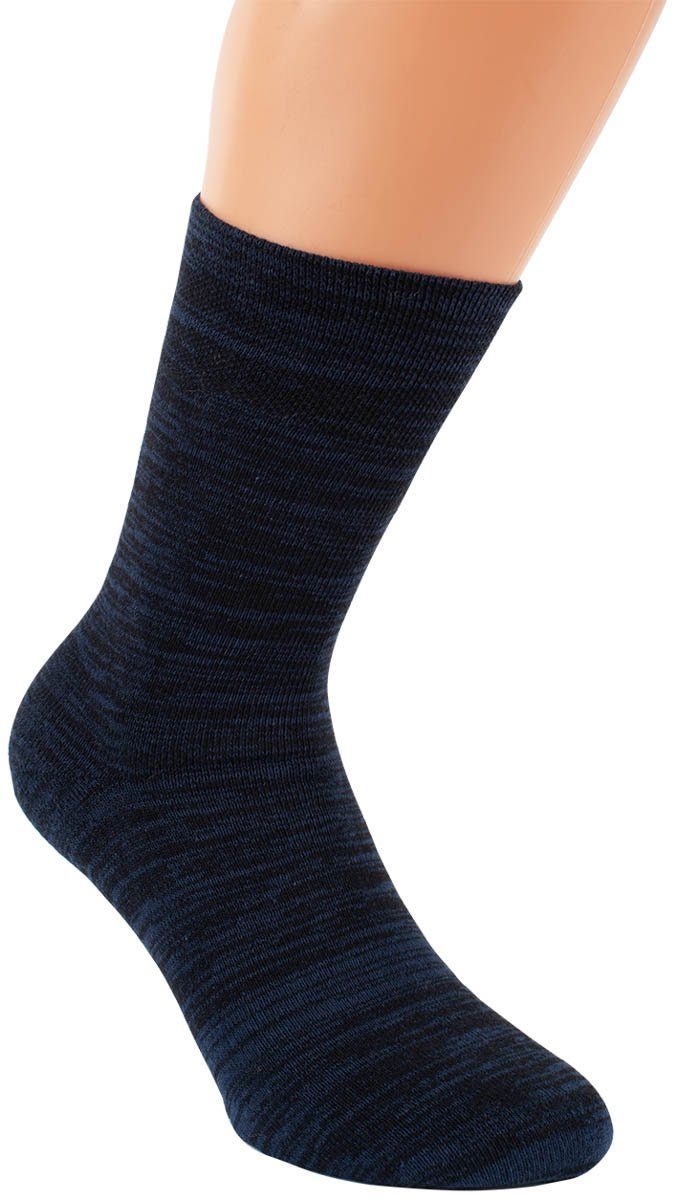 Thermosocken Melange Wollsocken Thermosocken Socken Baumwolle Harmony Thermostrümpfe RS (3 Thermo Thermosocken Paar)