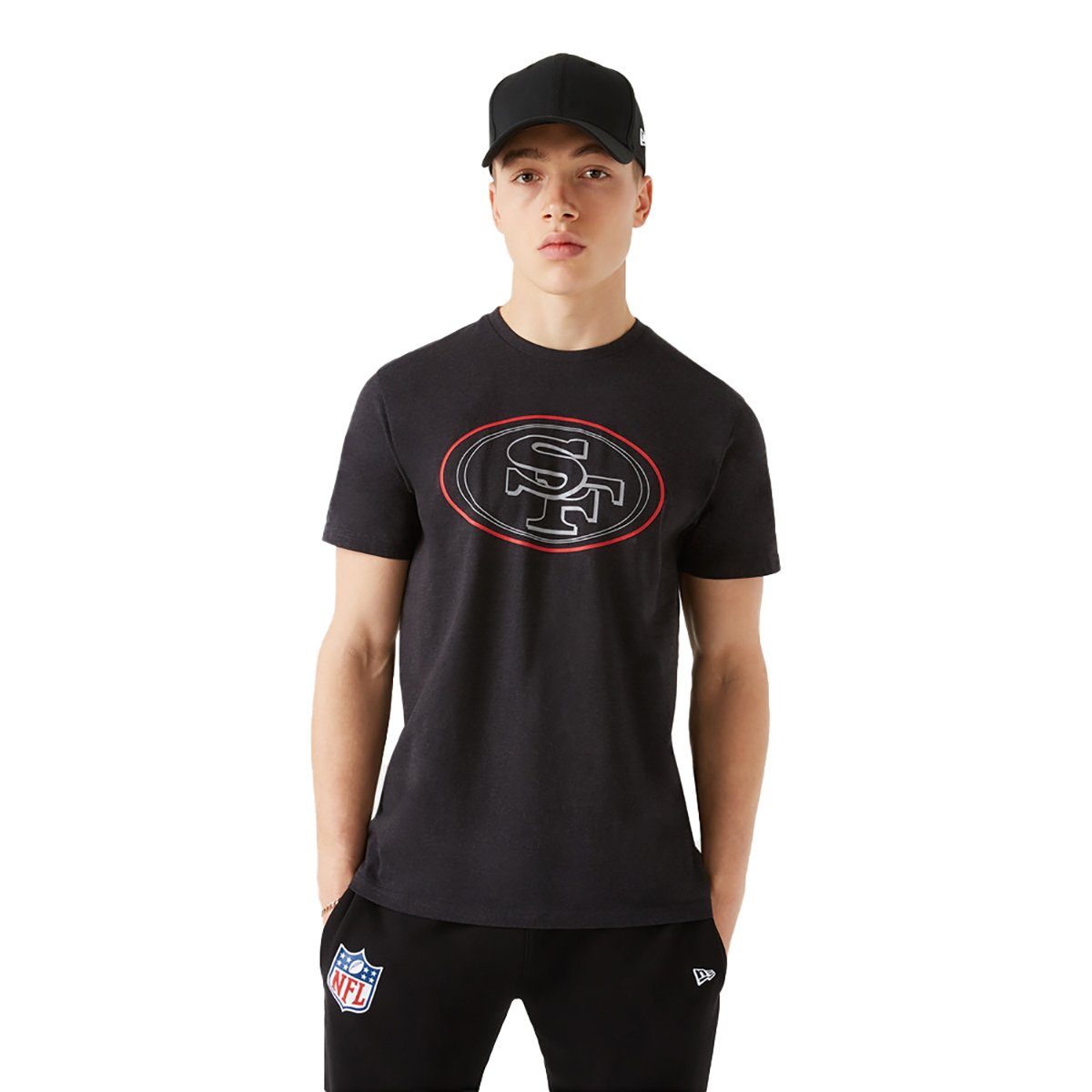 New Era T-Shirt NFL San Francisco 49ers Outline Logo (1-tlg)