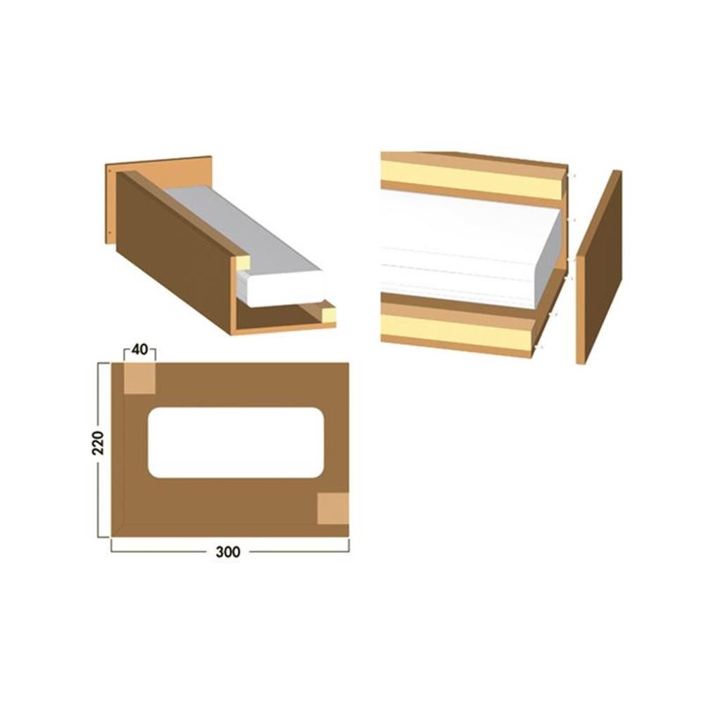 Naber Abluftfilter Naber COMPAIR® Abluftverkleidung Wandlösung L-Form