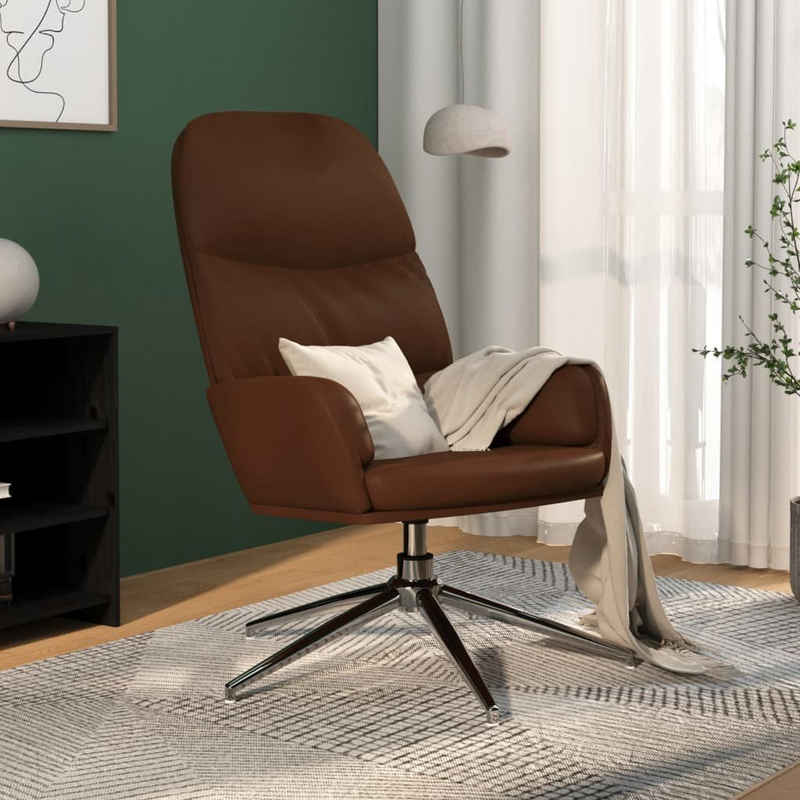 vidaXL Sessel Relaxsessel Glänzendes Braun Kunstleder (1-St)