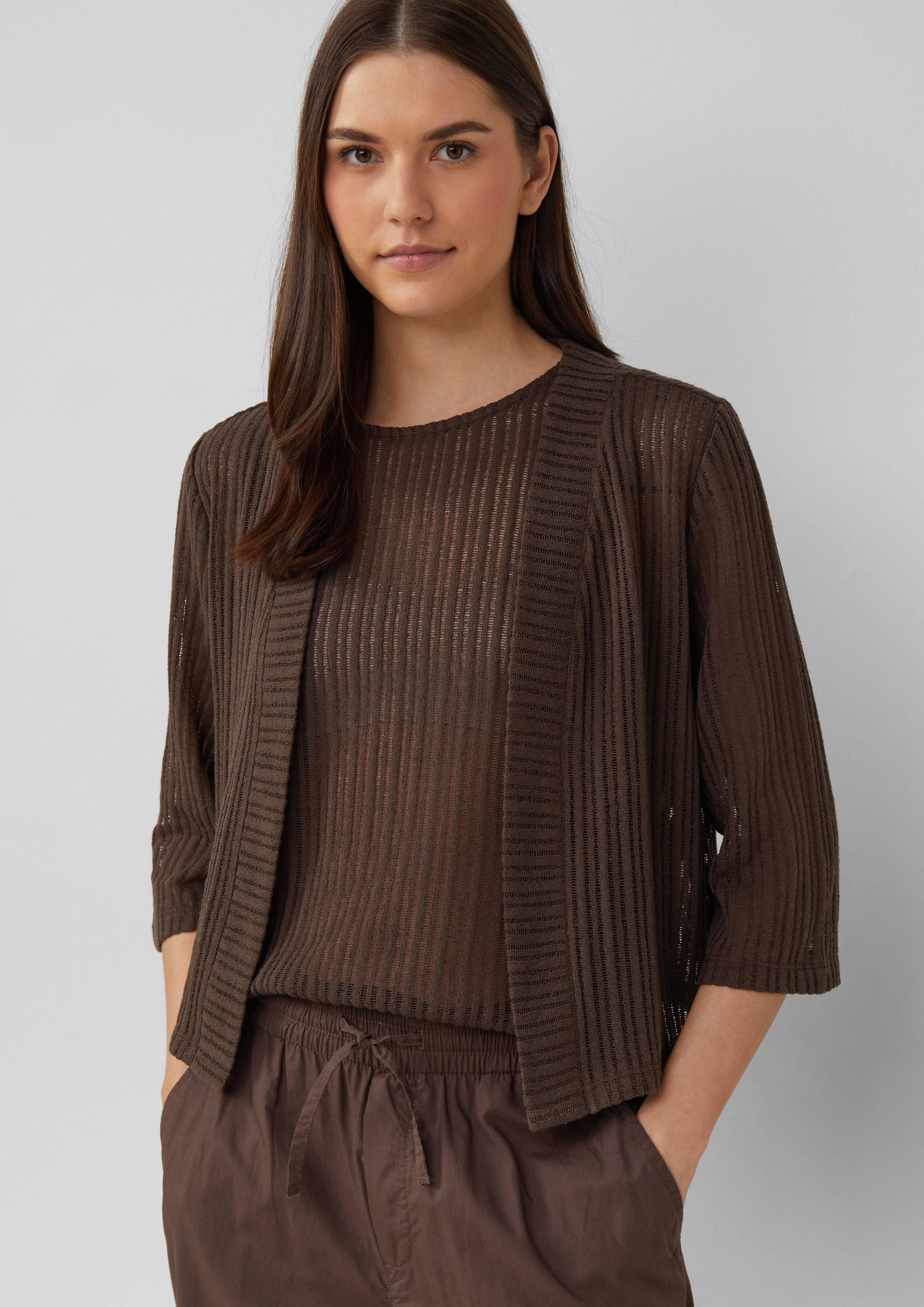 s.Oliver Funktionsjacke Sommerlicher Cardigan im Relaxed günstig online kaufen