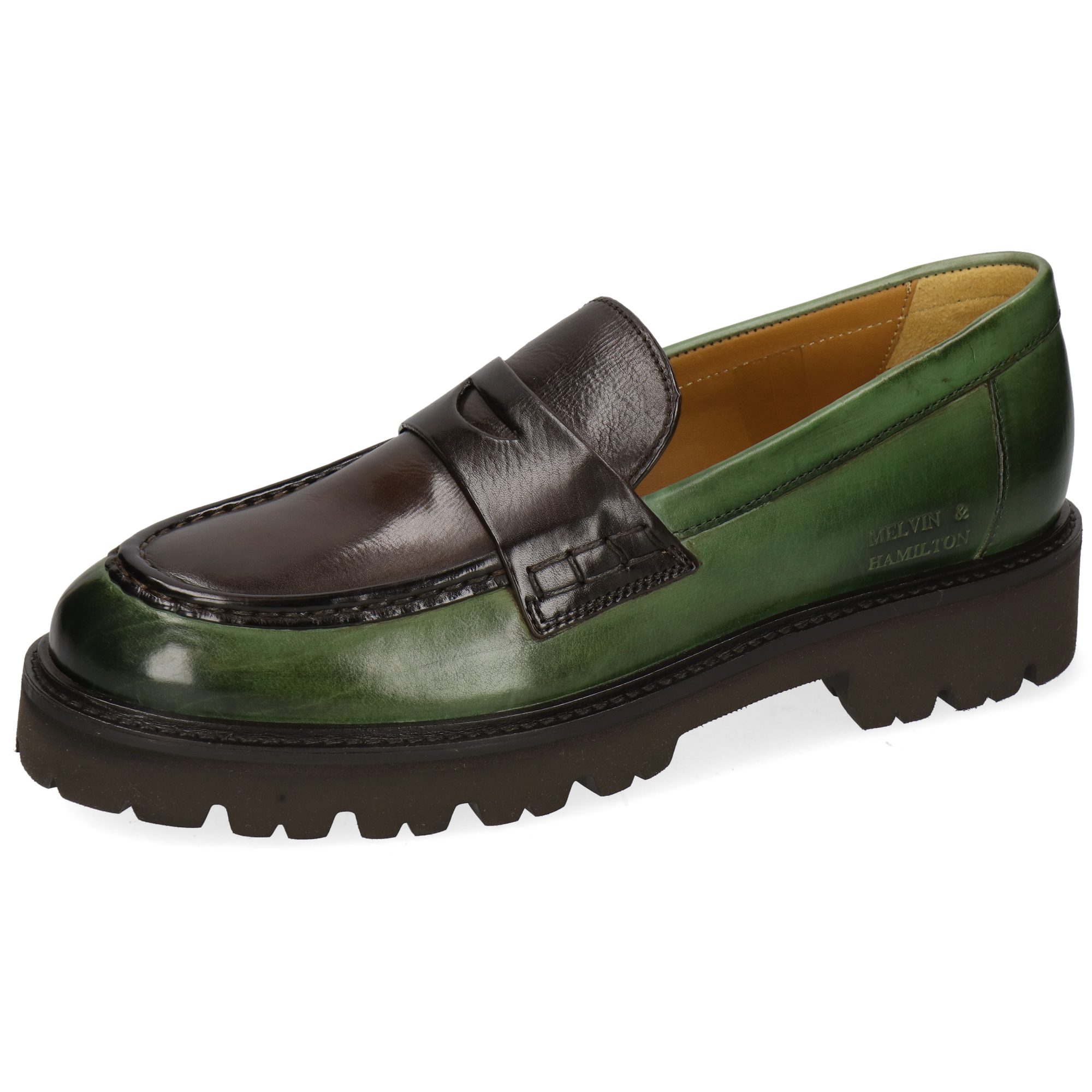 Melvin & Hamilton Regine 6 Leder-Loafers für Damen Loafer Flache Absätze, Echtes Leder, Vegetabile Gerbung