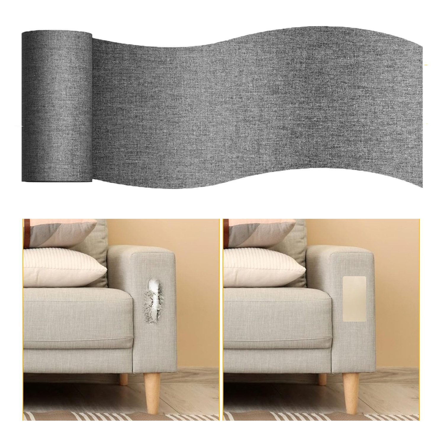 Coonoor Stoff Selbstklebende Stoffreparatur-Patches, Reparatur von Leinen, selbstklebende Stoffpatches, geeignet für Sofas und Autositze