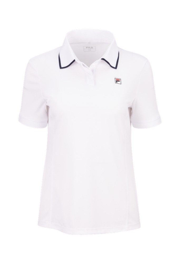 Fila Poloshirt Zadina (rec. Polyester, schnelltrocknend) weiss Damen