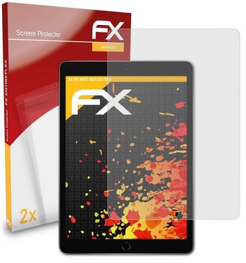 atFoliX Schutzfolie für Apple iPad 2020, (2 Folien), Entspiegelnd und stoßdämpfend