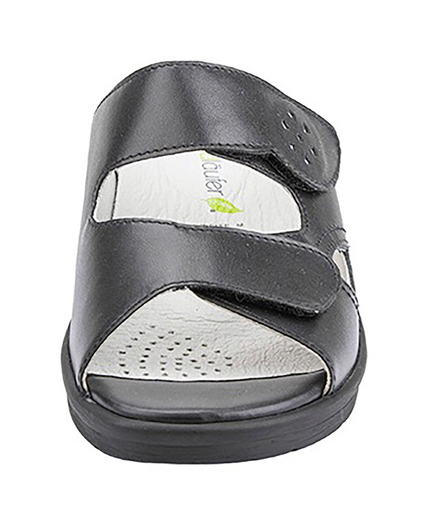 Waldläufer Merle Pantolette Hausschuh, Bequemschuh, Keilpantolette mit Klettverschlüssen, M-Weite