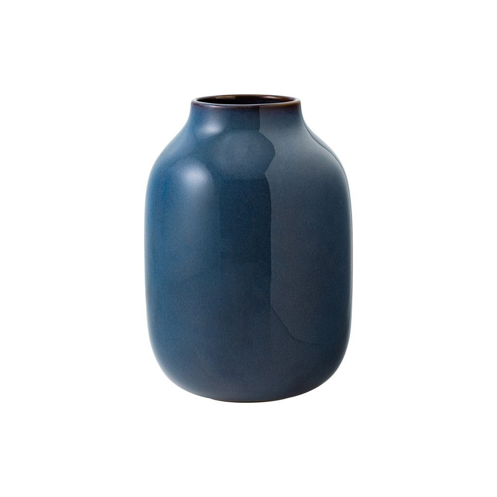 like. by Villeroy & Boch Dekovase Lave Home Vase Shoulder, 15,5x15,5x22cm, Bleu uni (1 St)