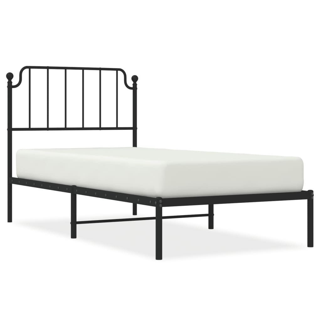 vidaXL Bett Bettgestell mit Kopfteil Metall günstig online kaufen