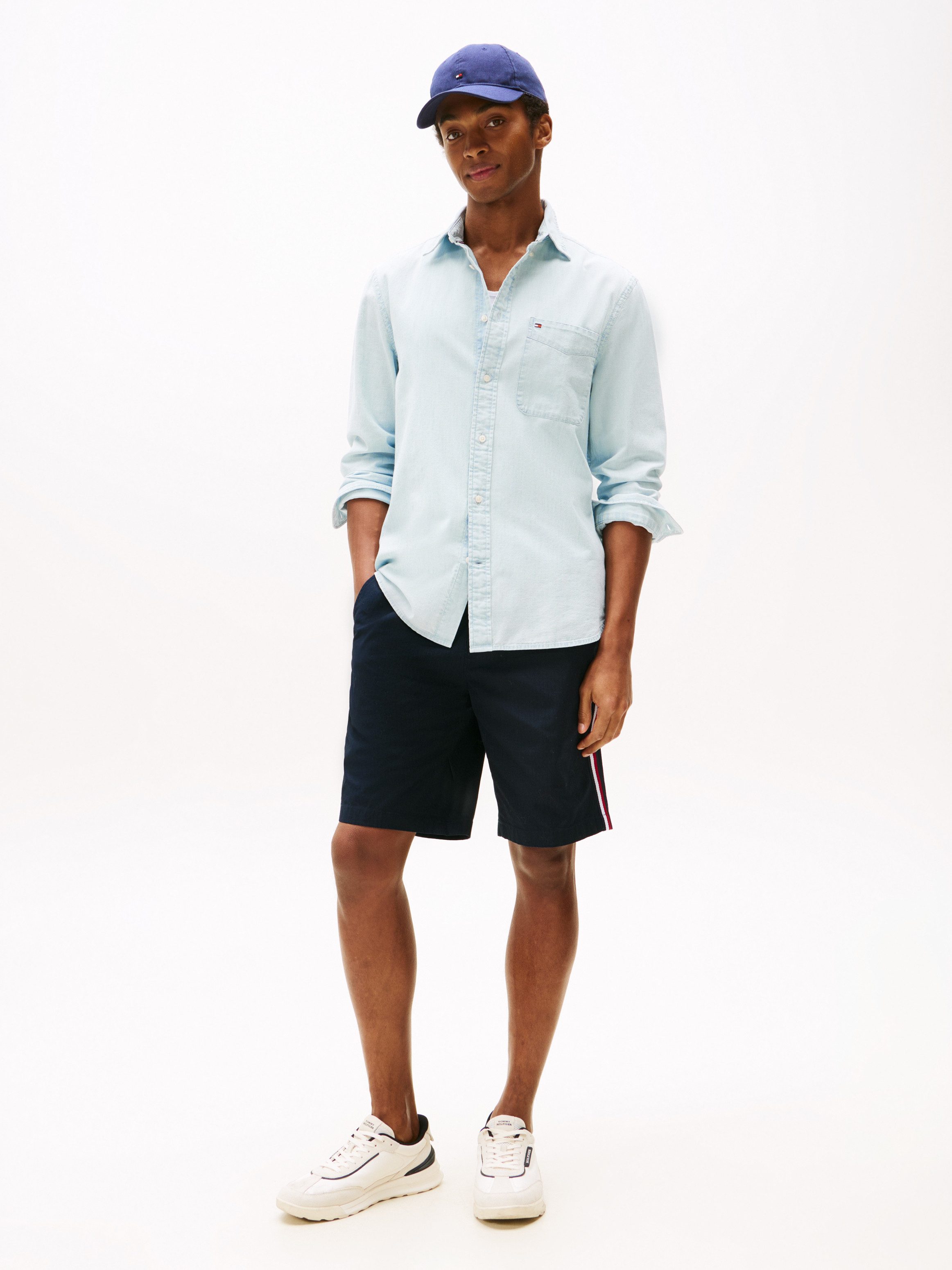 Tommy Hilfiger Langarmhemd CHAMBRAY POCKET RF günstig online kaufen