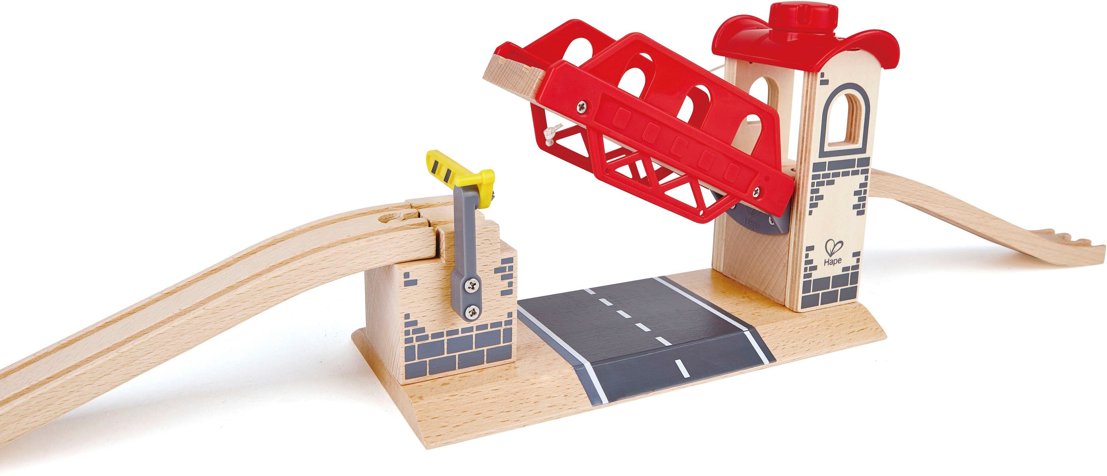 Hape Spielzeugeisenbahn-Brücke Zugbrücke, (Set, 3-tlg), aus Holz