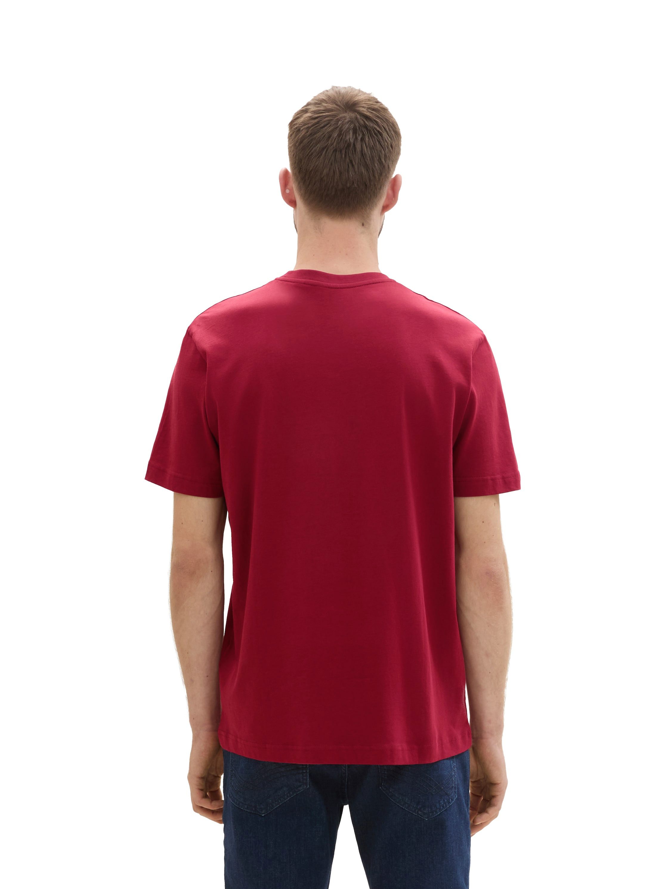 TOM TAILOR T-Shirt mit großem Logofrontprint