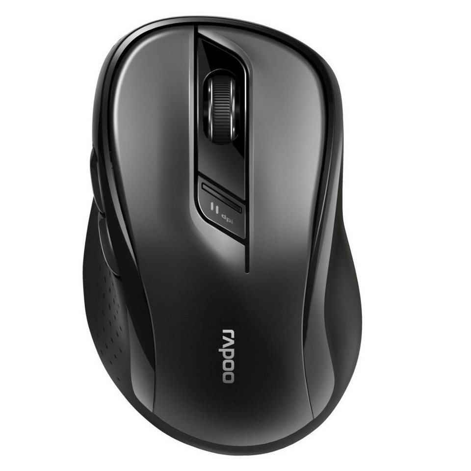Rapoo M500 Silent kabellose Maus, Bluetooth, 2.4 GHz, 1600 DPI Maus  (Bluetooth), Blitzschnelles Umschalten zwischen mehreren Geräten