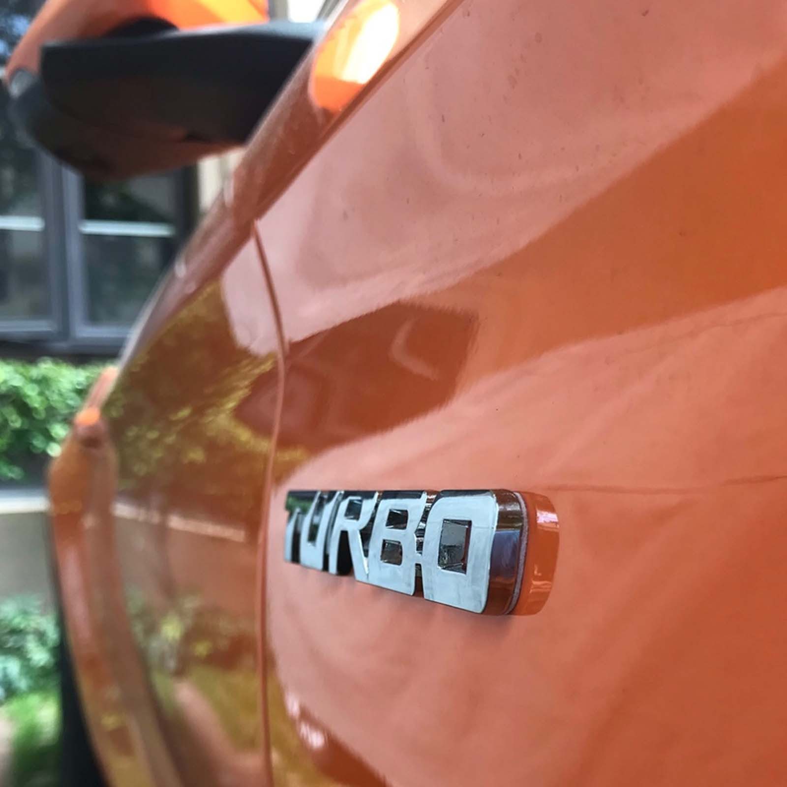 Adapter Universe Zierleisten-Aufkleber Turbo Emblem Zeichen Chrom Schriftzug 3D Logo Auto Aufkleber Tuning