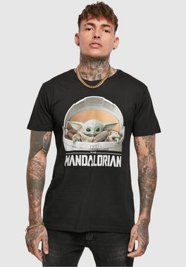 Merchcode T-Shirt Merchcode Herren Baby Yoda Mandalorian Logo Tee (1-tlg)