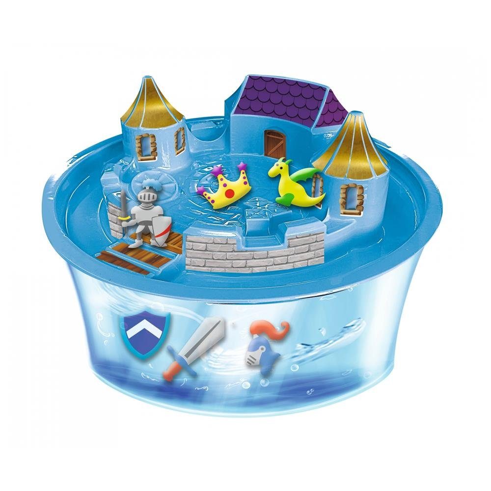 Kinder Ritterburg, Gelz Farbgel Kreativset Set ab für Jahren Aqua 8 Softfiguren, Deluxe - 3D SIMBA
