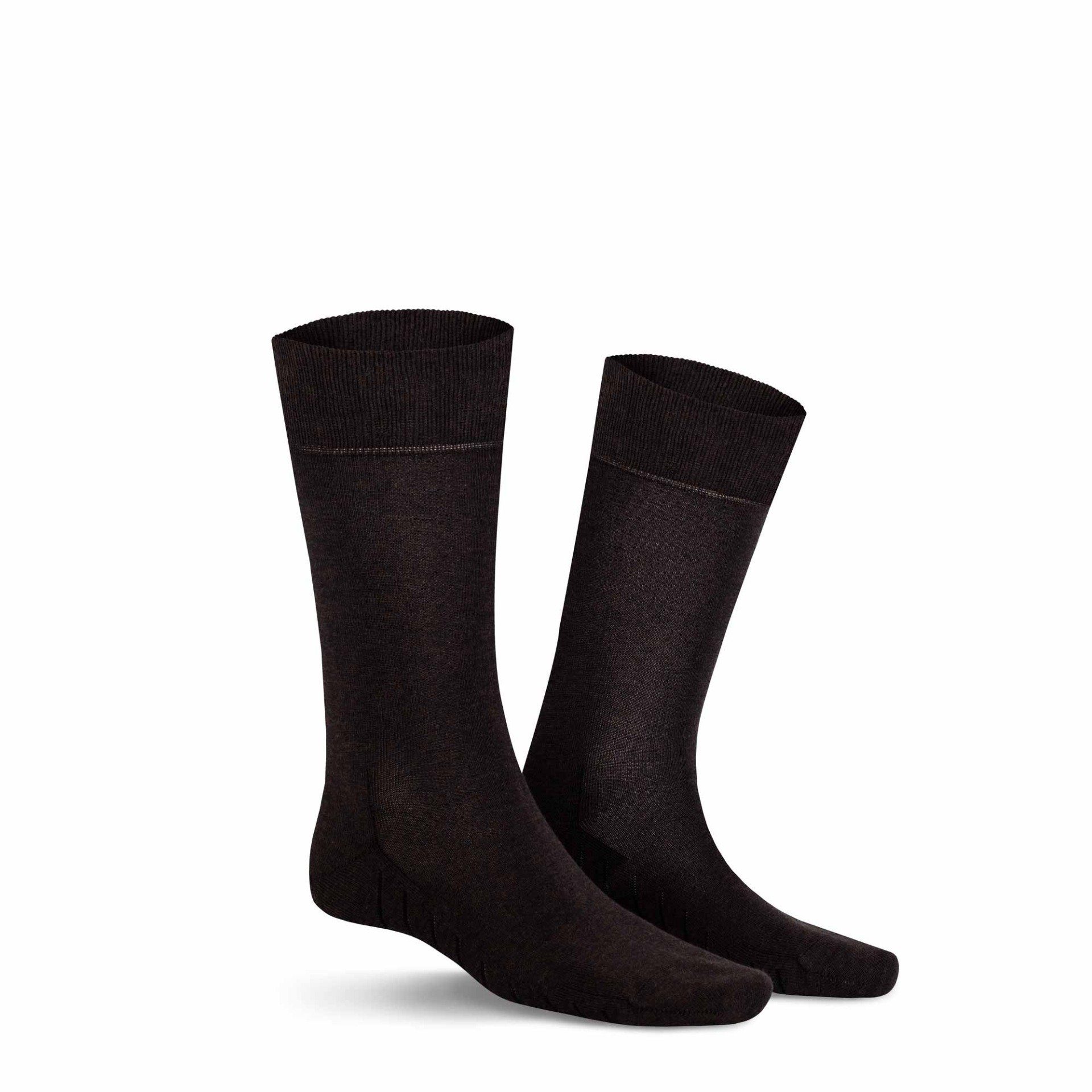 Socken Herren Brown-mel. KUNERT UP feuchtigkeitsregulierend (1-Paar) FRESH Basicsocken 8210