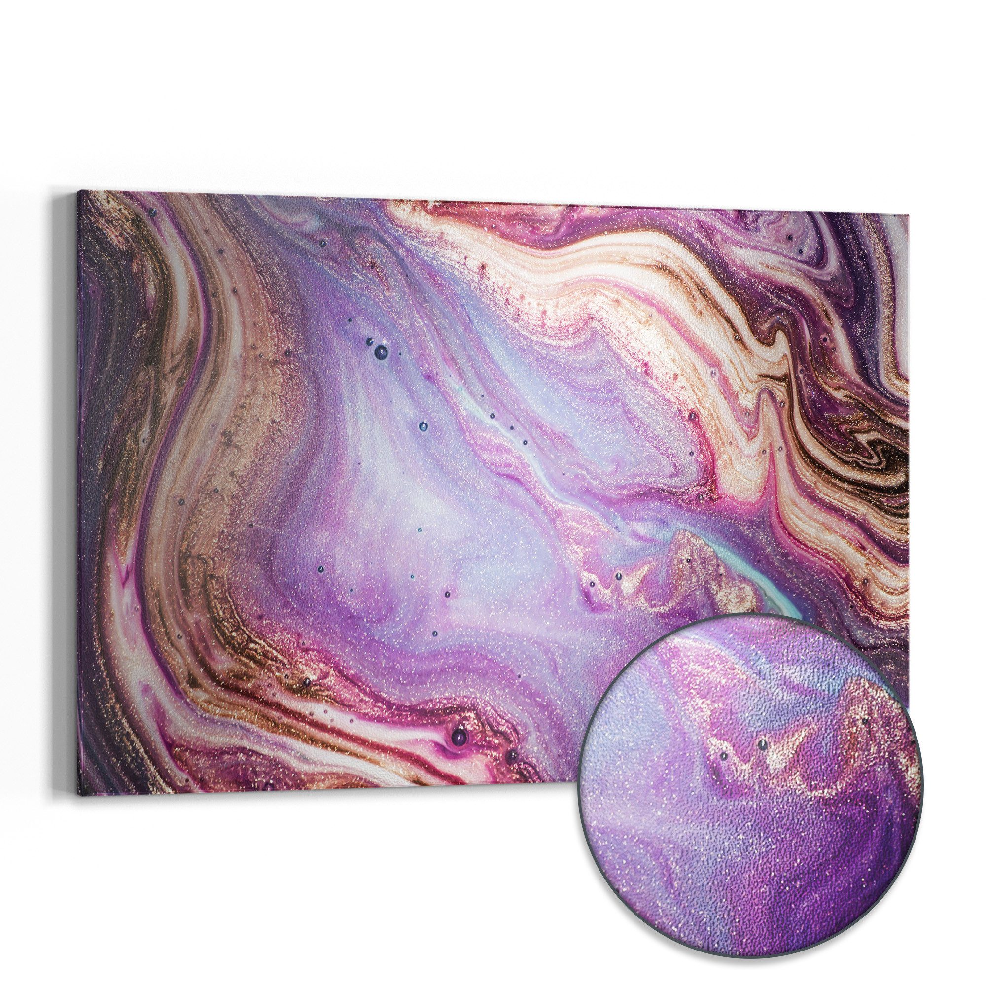 DEQORI Magnettafel 'Lebhaftes Paisleymuster', Metall Whiteboard für alle Magnete, Magnetboard magnetisch