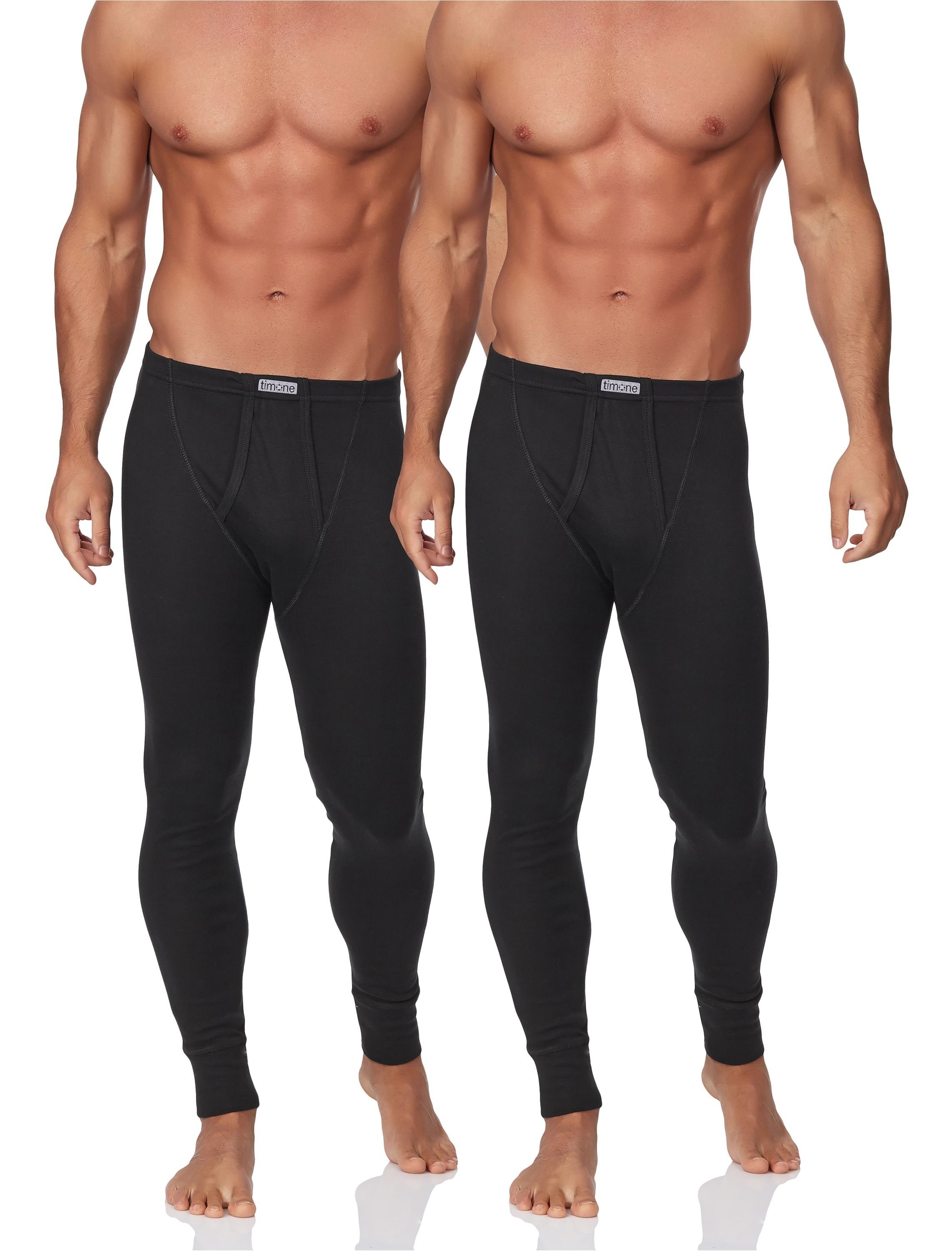 Timone Lange Unterhose Herren 2er Pack Lange Unterhose TISS001 (2St)