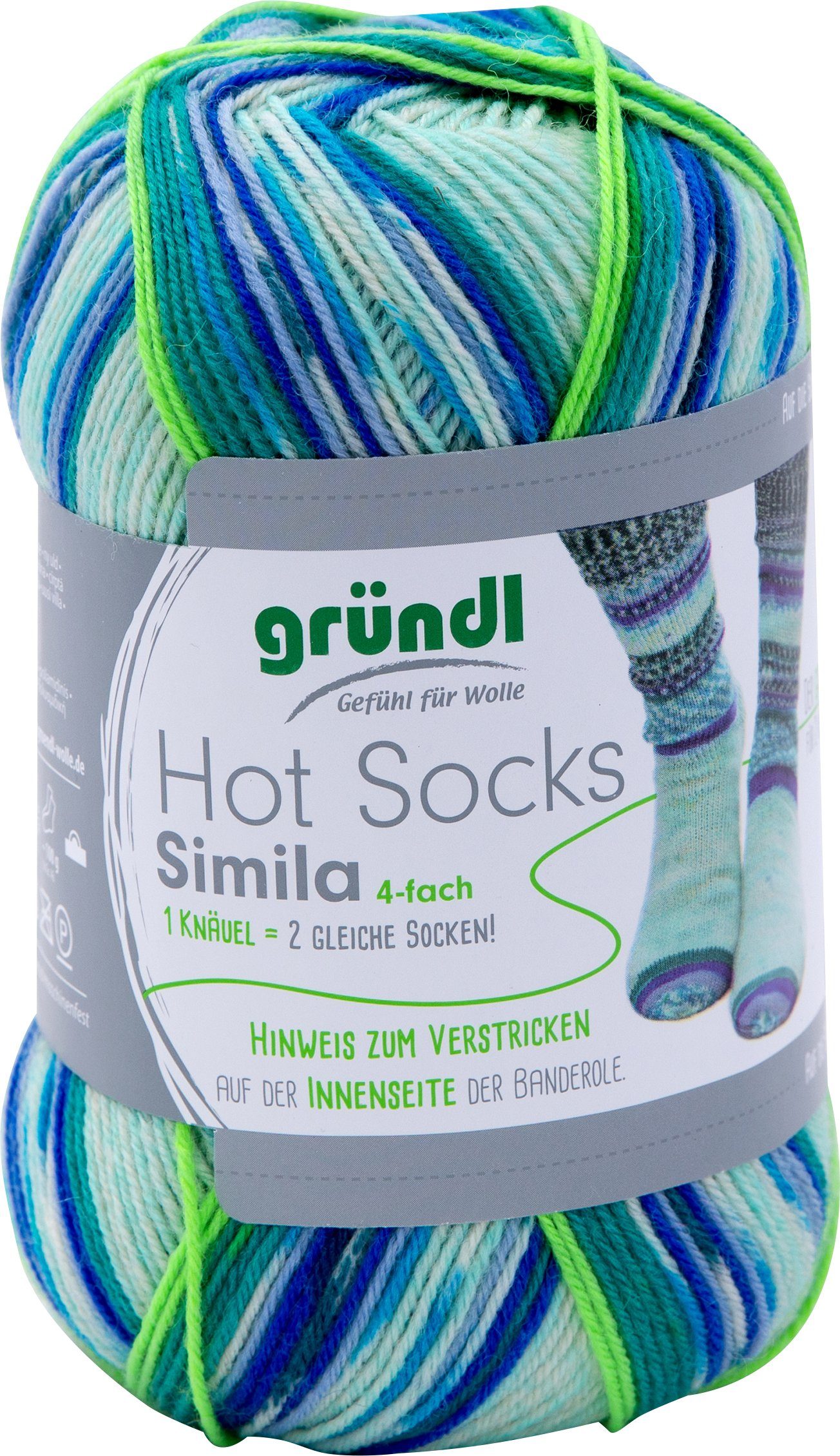 Gründl Wolle Hot Socks Simila Häkelwolle, 100 g