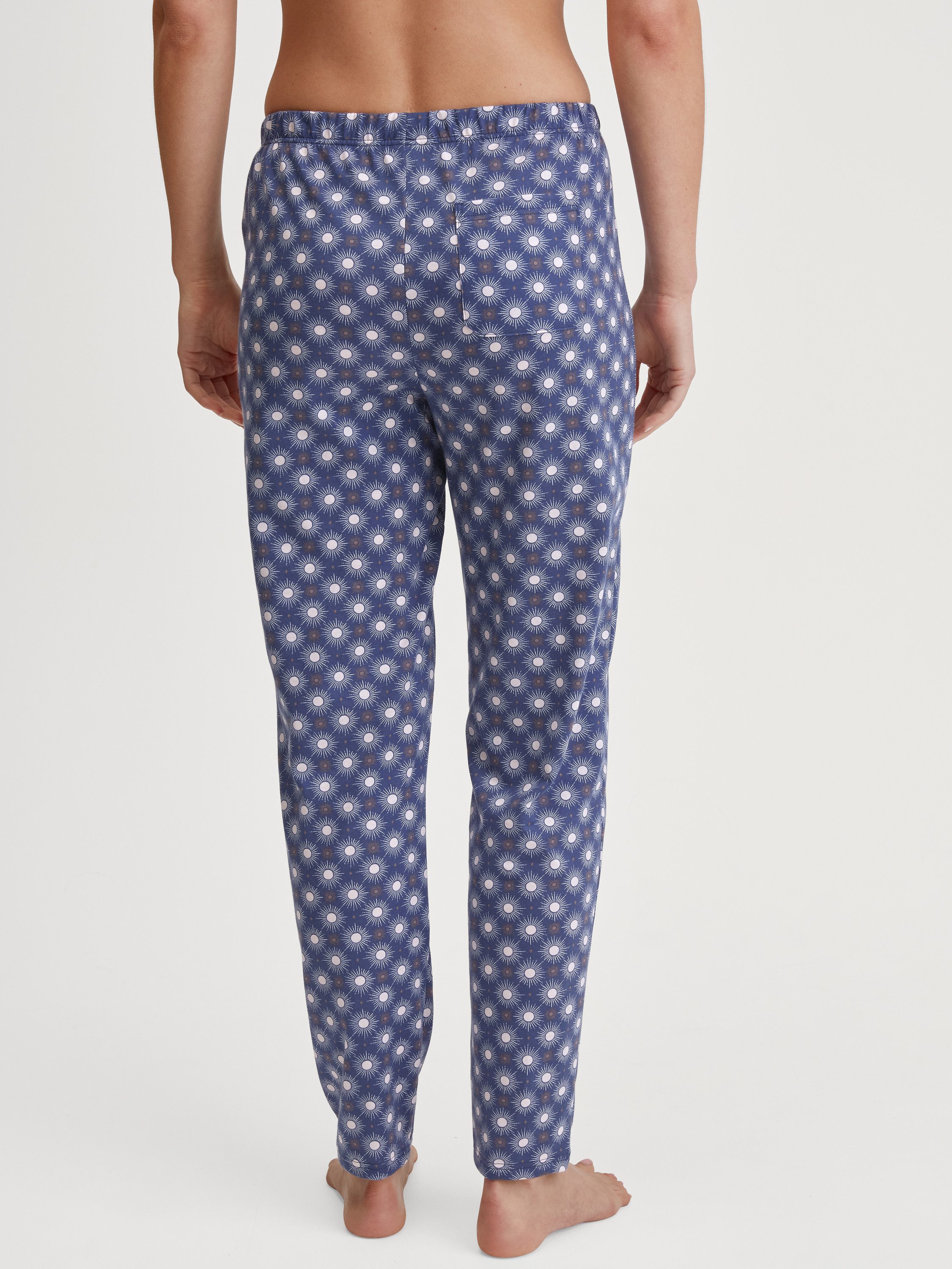 CALIDA Pyjamahose Favourites Damen (1-tlg) Baumwolle, pflegeleicht, hintere Hosentasche, elastischer Hosenbund