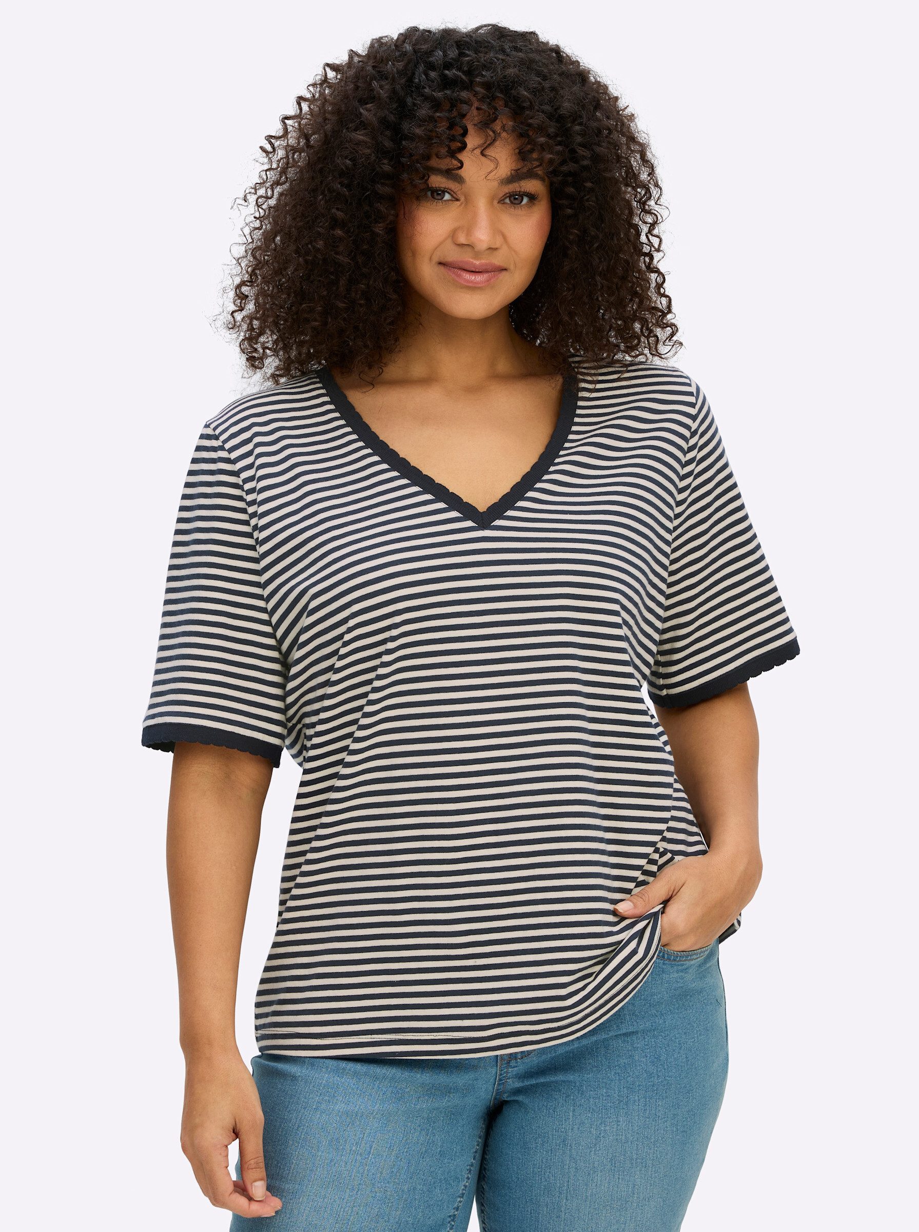 Sheego T-Shirt Shirt Kurzarm günstig online kaufen