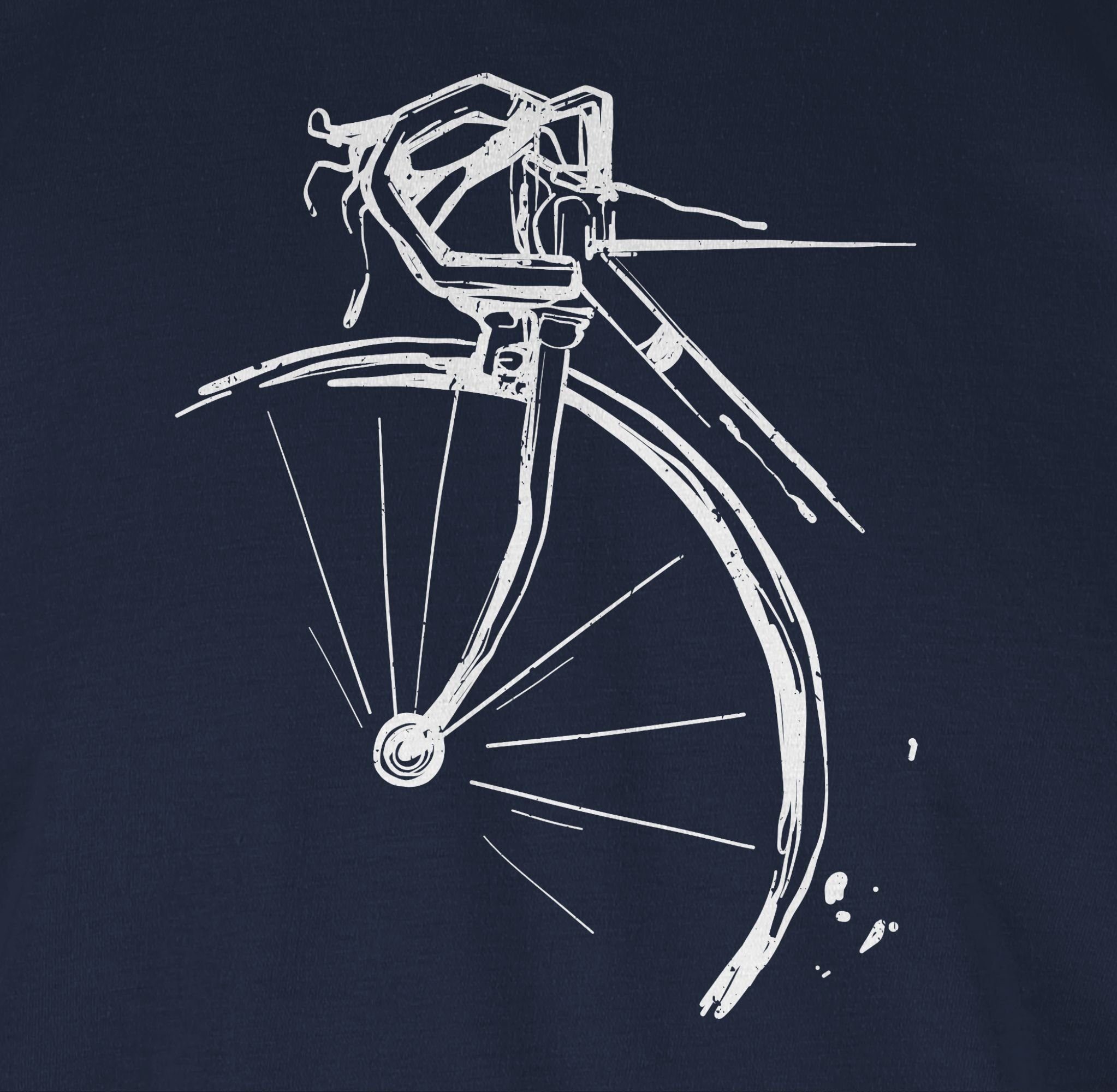 Shirtracer Blau Radsport Fahrrad 01 Fahrrad Bekleidung Rennrad Navy T-Shirt