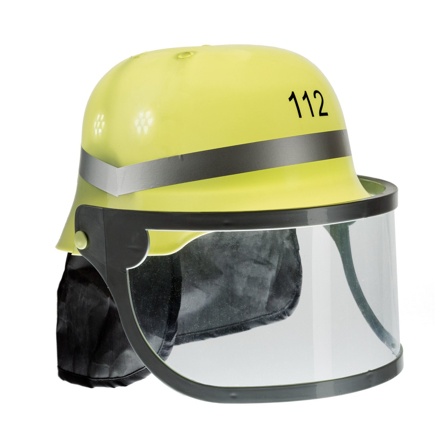 Idena Feuerwehrhelm Idena 8040005 - Feuerwehrhelm für Kinder, mit klappbarem Visier und