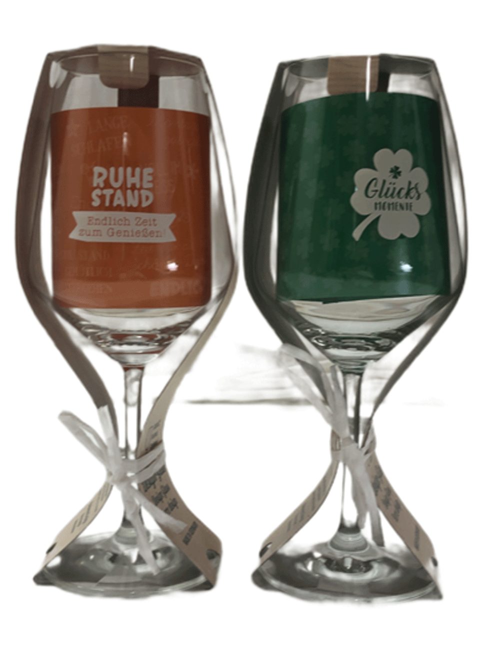 Steinnacher Bärbel Rotweinglas Rotweingläser Ruhestand Glücksmomente 2er Set, 2-tlg., Glas