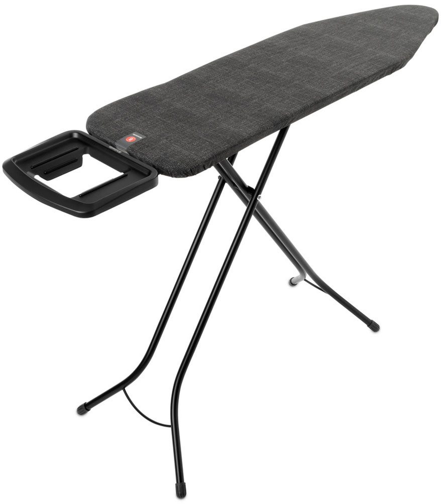 Brabantia Bügelbrett Bügeltisch B, 124 x 38 cm, Dst-Mulde Solide, Bügelfläche 124x38 cm, Fairtrade-zertifiziert