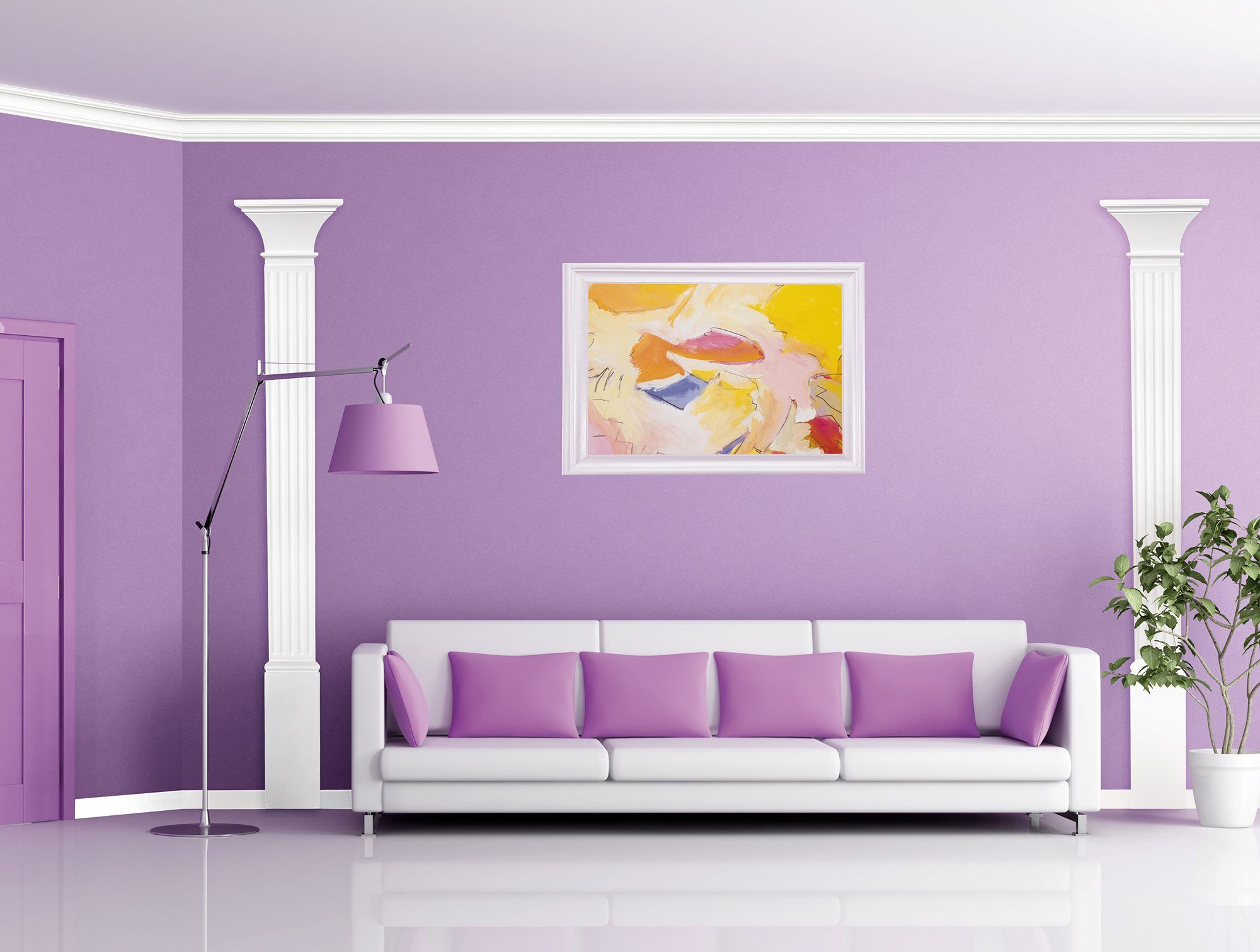 Homestar Zierleiste K 80 (80 x 80 mm), Länge 2m, einfache Montage durch Ankleben mit HOMESTAR® SX100, Polystyrol, mit allen lösemittelfreien Dispersionsfarben f – Bild 4 von 4