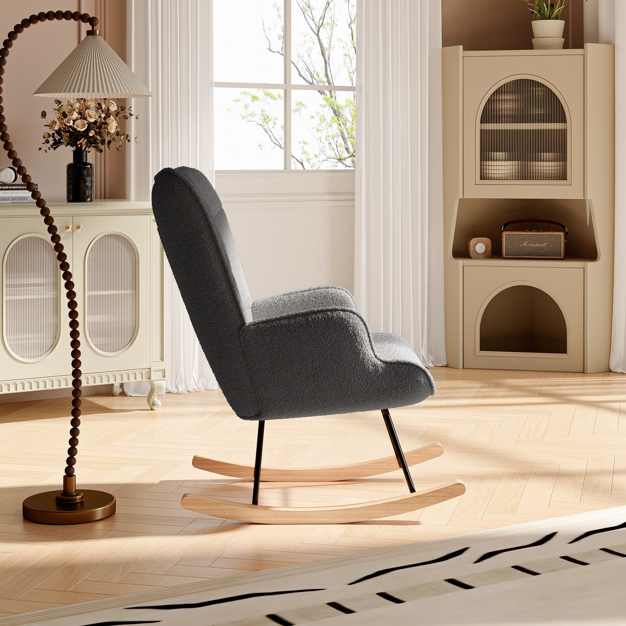 Furnishings Home Polsterstuhl Schaukelsessel mit Armlehne, günstig online kaufen