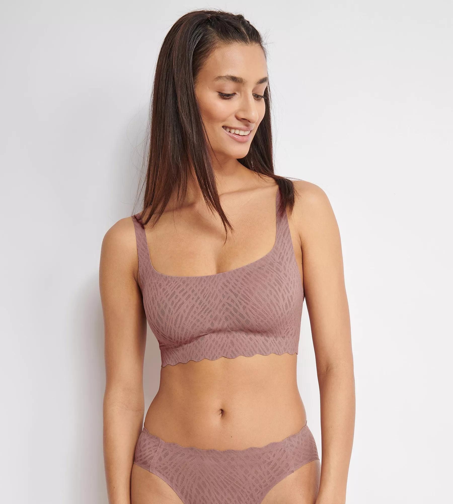 sloggi Bustier ZERO Feel Bliss mit herausnehmbaren, atmungsaktiven Pads und Stretch-Spitze