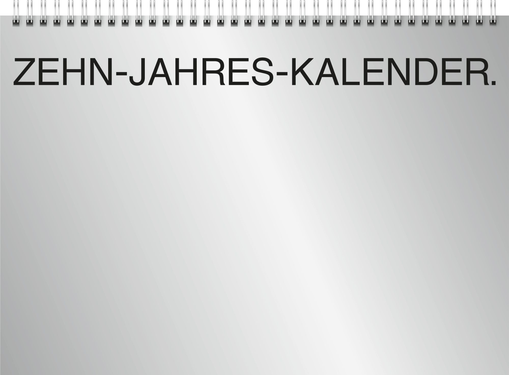 BRUNNEN Terminkalender BRUNNEN Kalender 2024 Zehn-Jahres-Kalender 10 