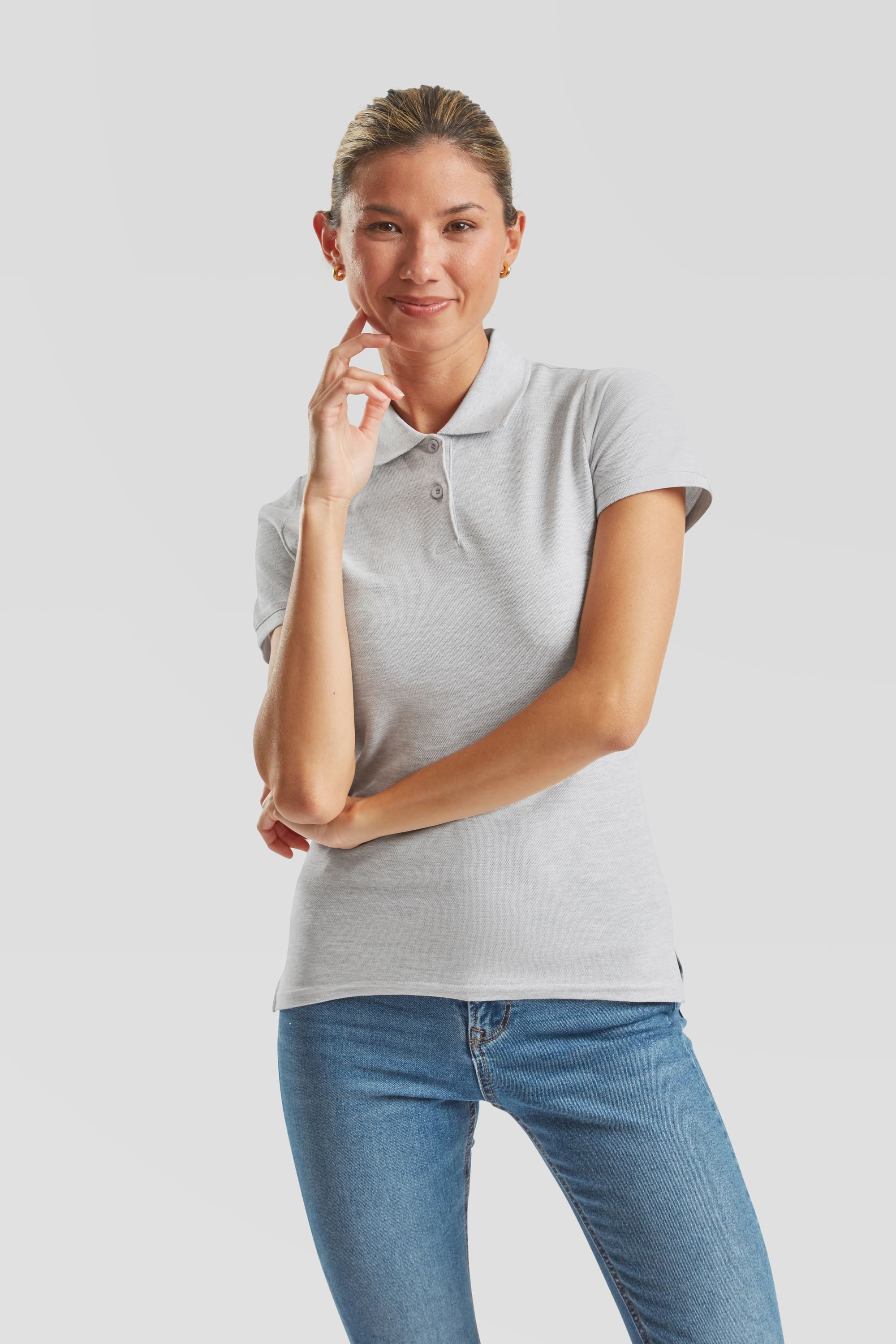 Fruit of the Loom Poloshirt Fruit of the Loom Premium Polo Lady-Fit