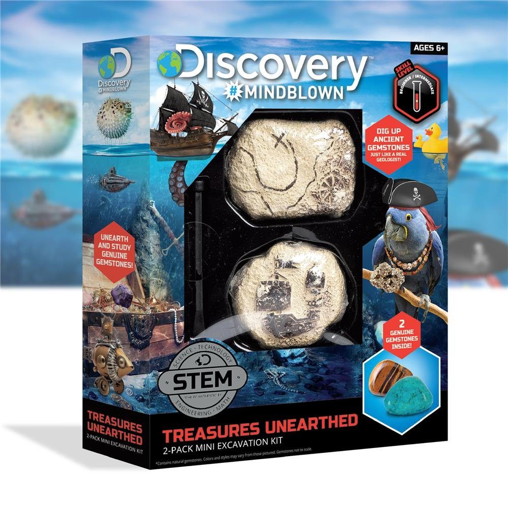 Adventures mit Unearthed, Discovery Lernspielzeug Meißel Mindblown Treasure Ausgrabungsset Discovery