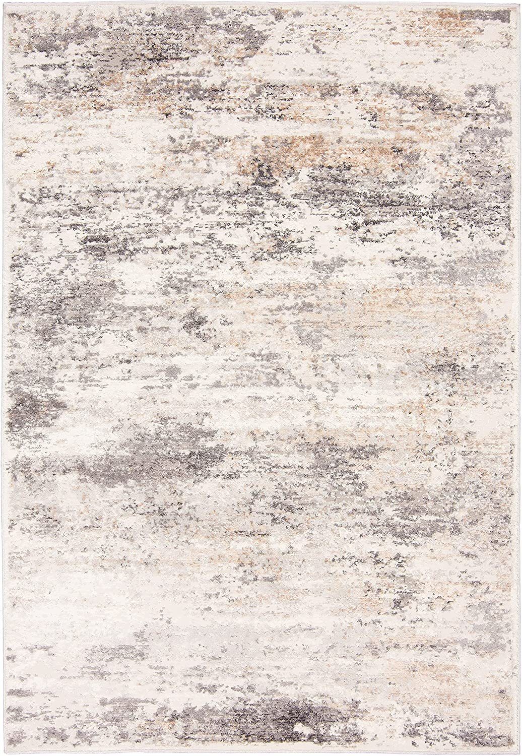 Teppich DY-PORTLAND-ABSTRACT, Mazovia, 80x150, Abstraktes, Vintage, Kurzflor, Gemustert Beige-Grau