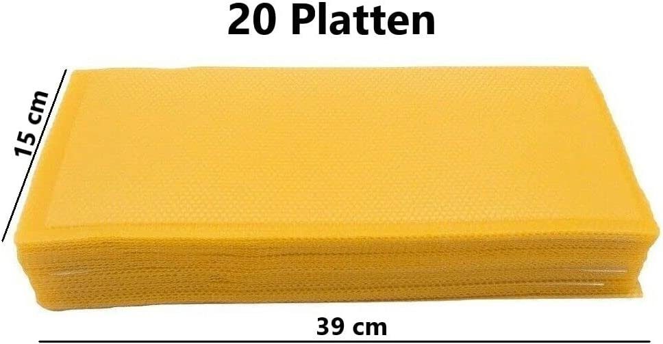 Bienenbiya Bienenwachskerze Reine Bienenwachsplatten (18 STK. günstig online kaufen