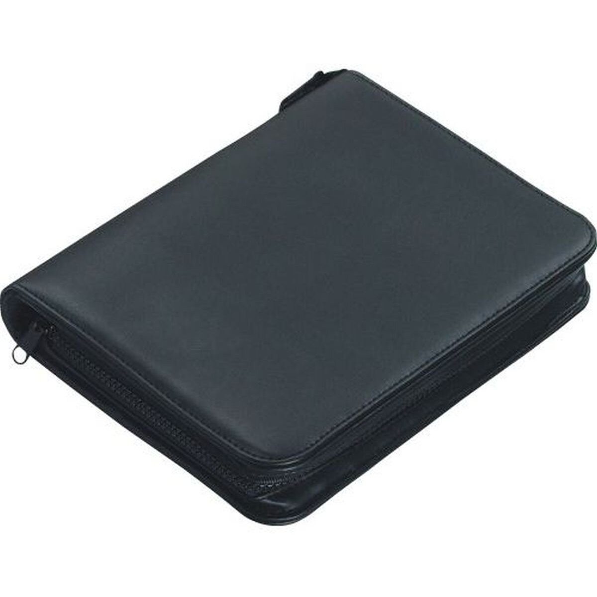 Alassio® Schreibmappe Ringbuchmappe Luino A5 FineTouch Lederimitat schwarz