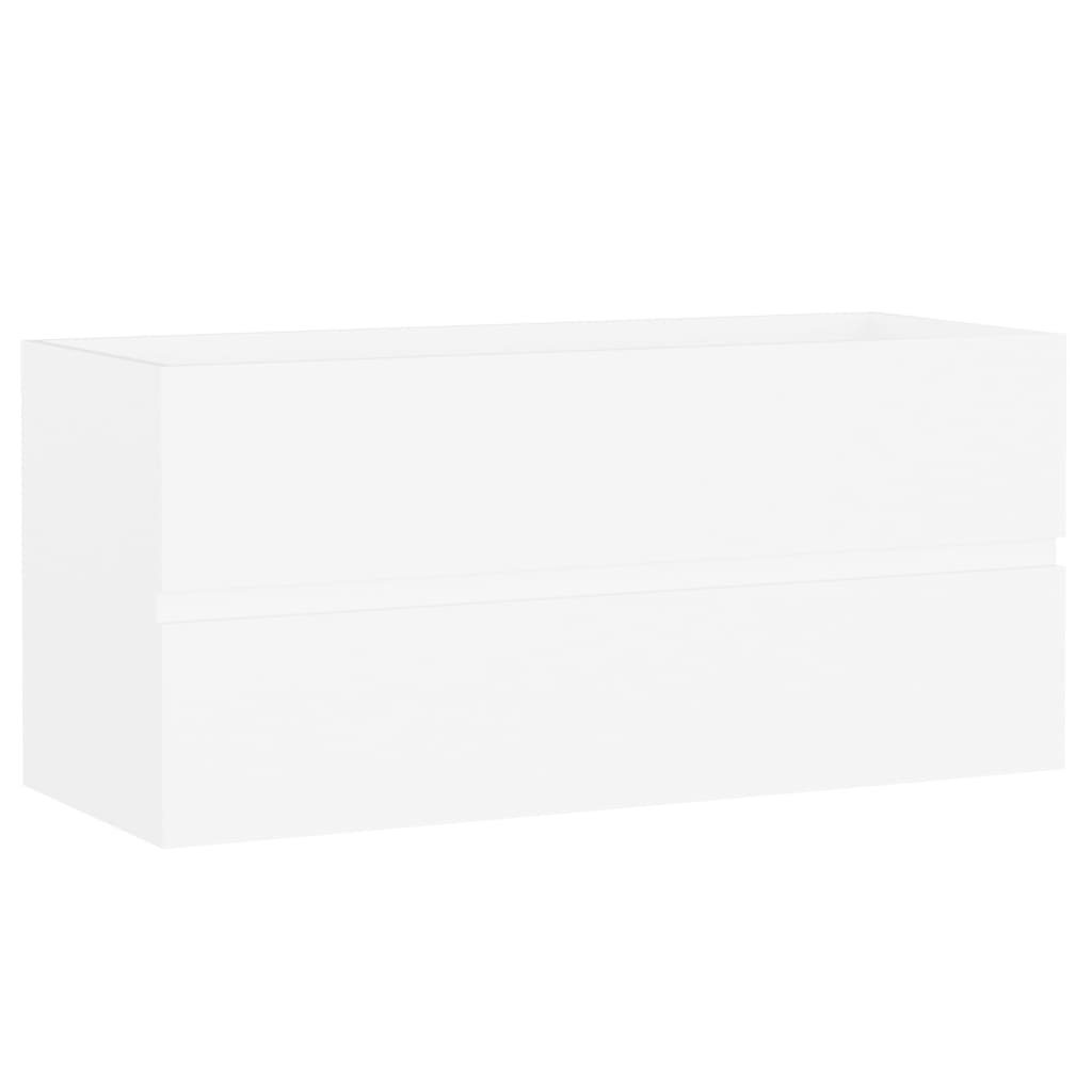 vidaXL Waschbeckenunterschrank in Weiß (B/H/T: 100x45x38 cm)