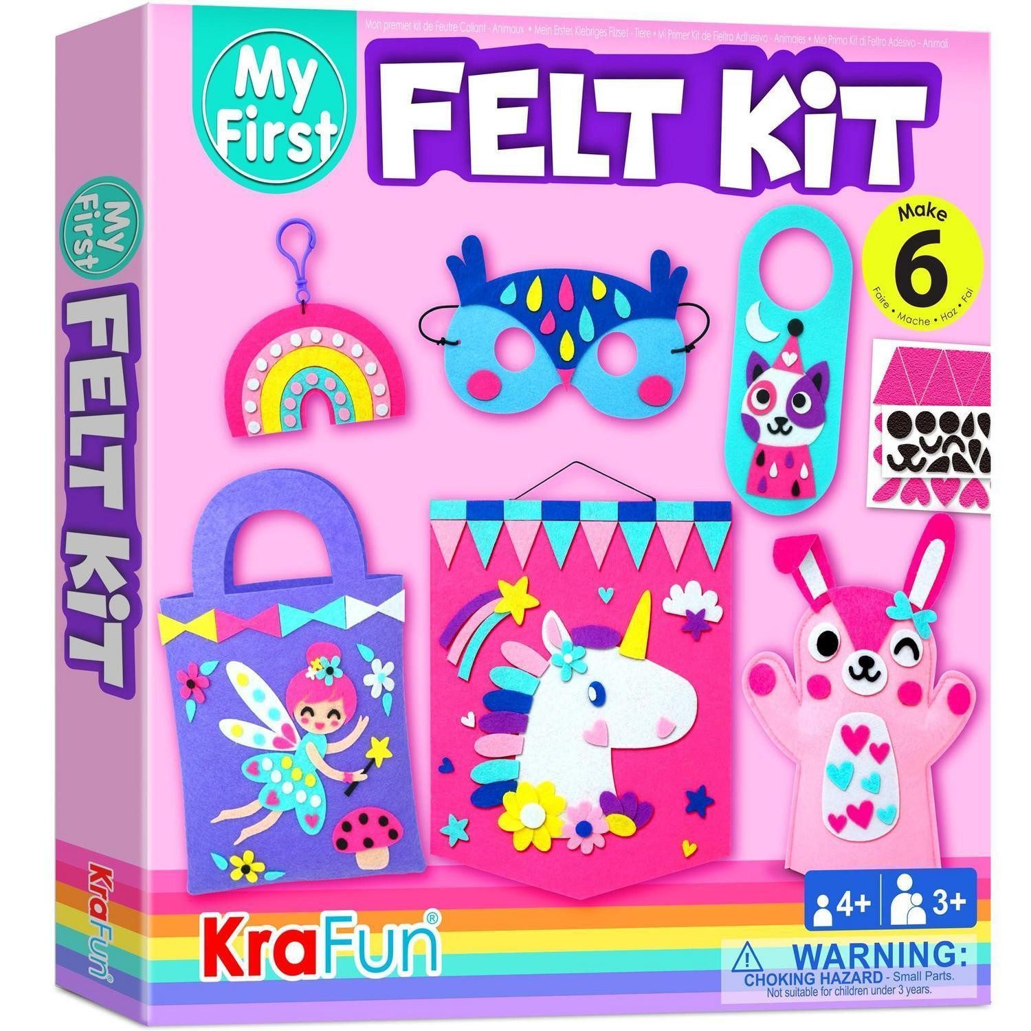 LuxusKollektion Kreativset Bastelset Einhorn Kinder ab 3 Jahre 6 Projekte